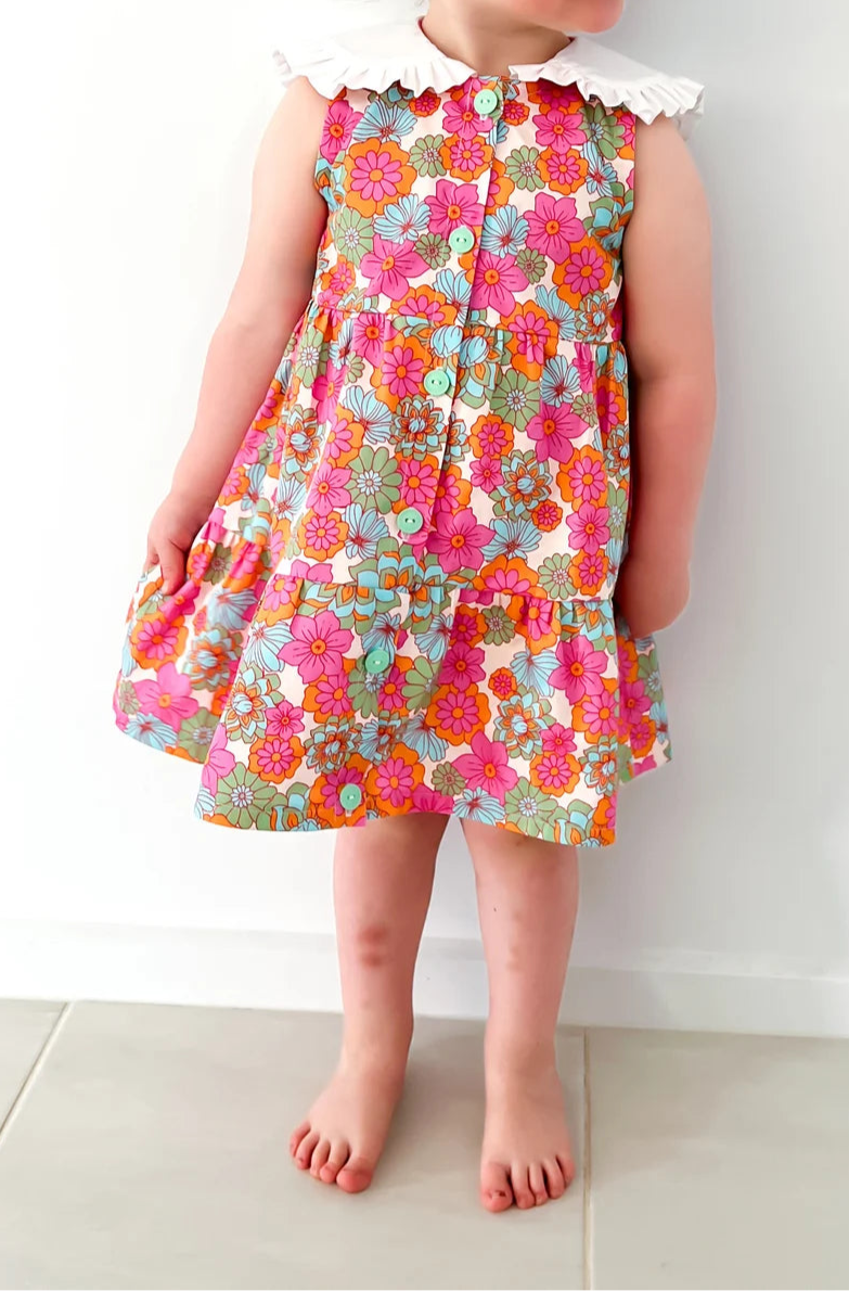 Nora Ruffle Collar Dress