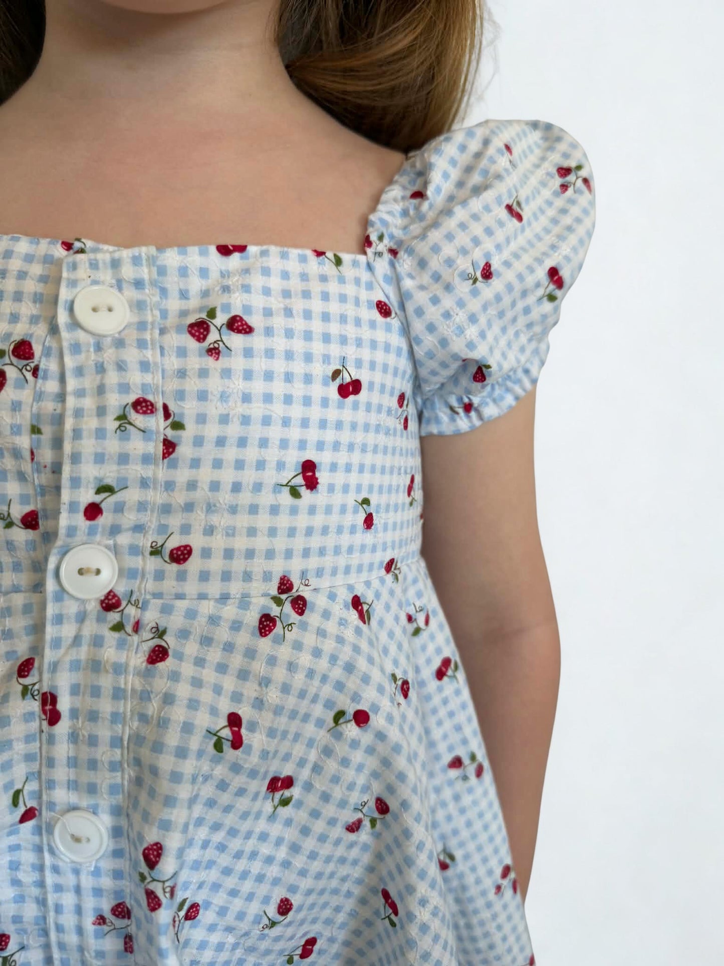 Cherry Gingham Dress