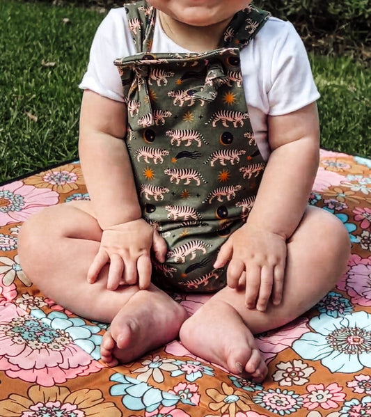 Avery Tie Front Overalls